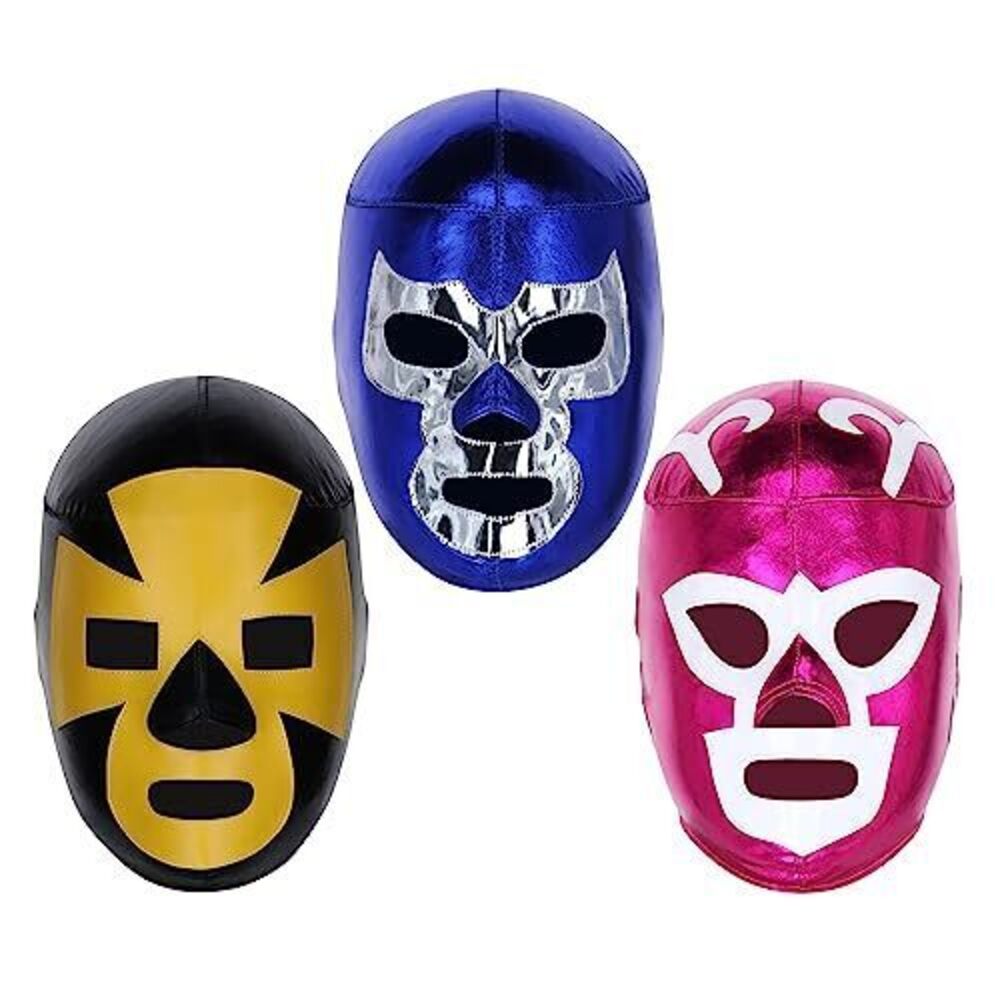 7648 Mexican Luchador Wresting Masks Adult Pro-Fit 3-Pack | Authentic Lucha